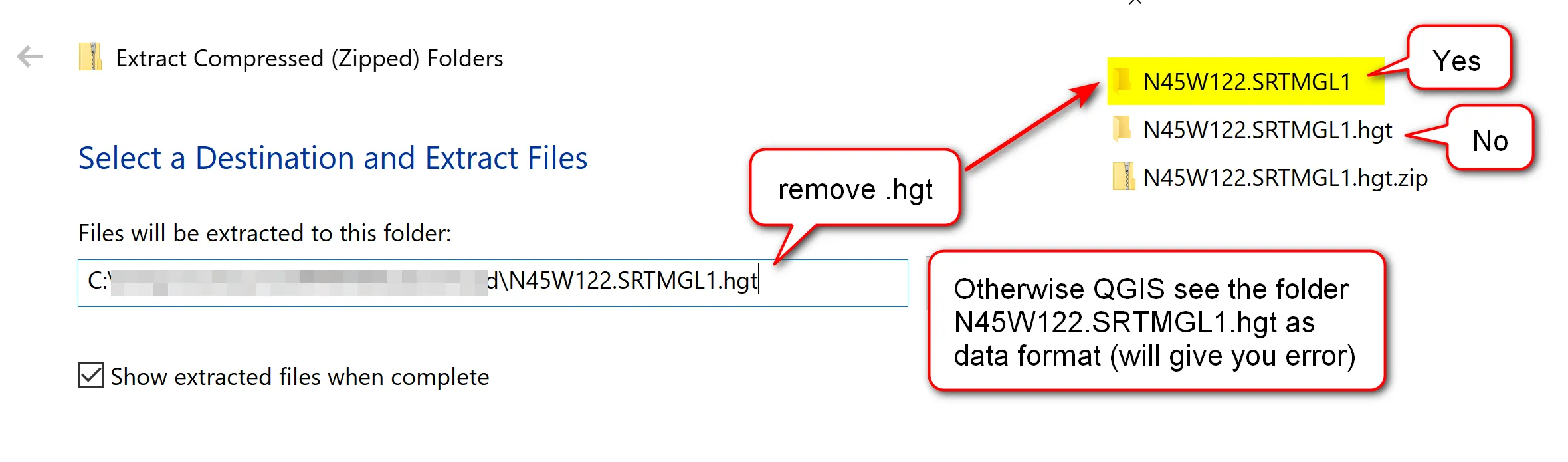 Extracting *.hgt file