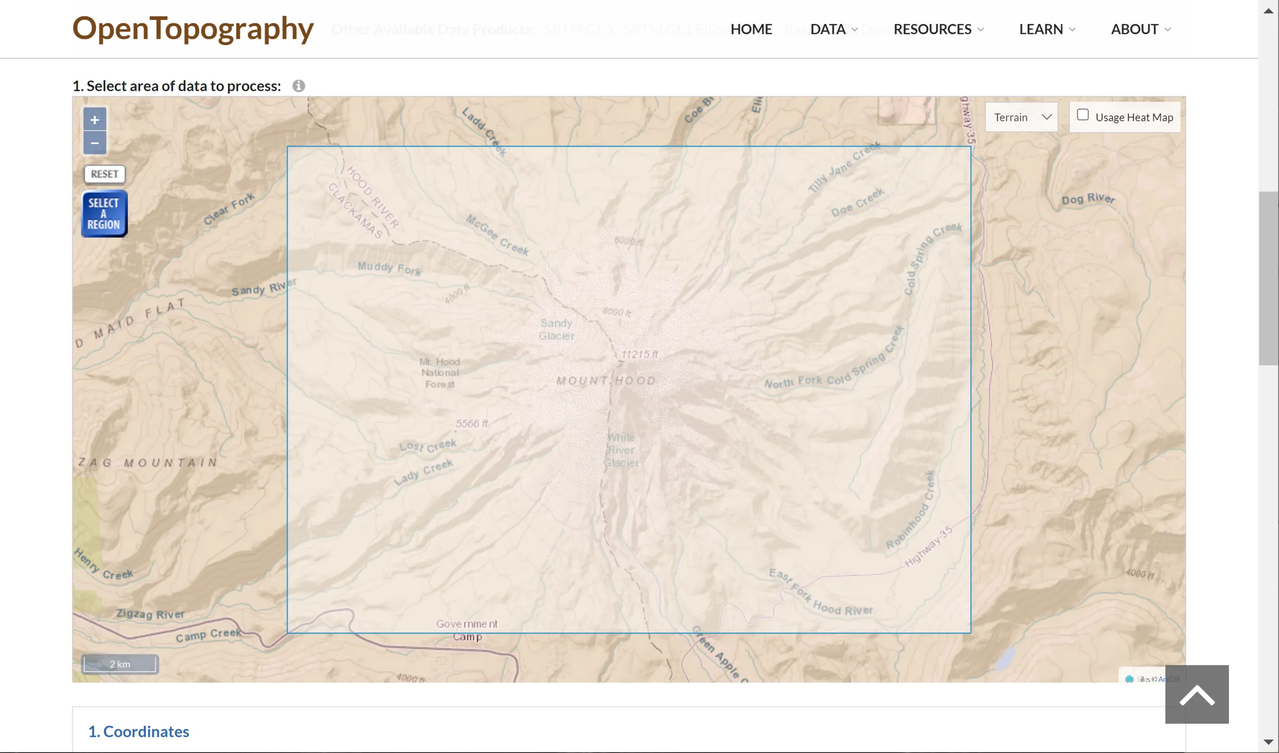 OpenTopography Site